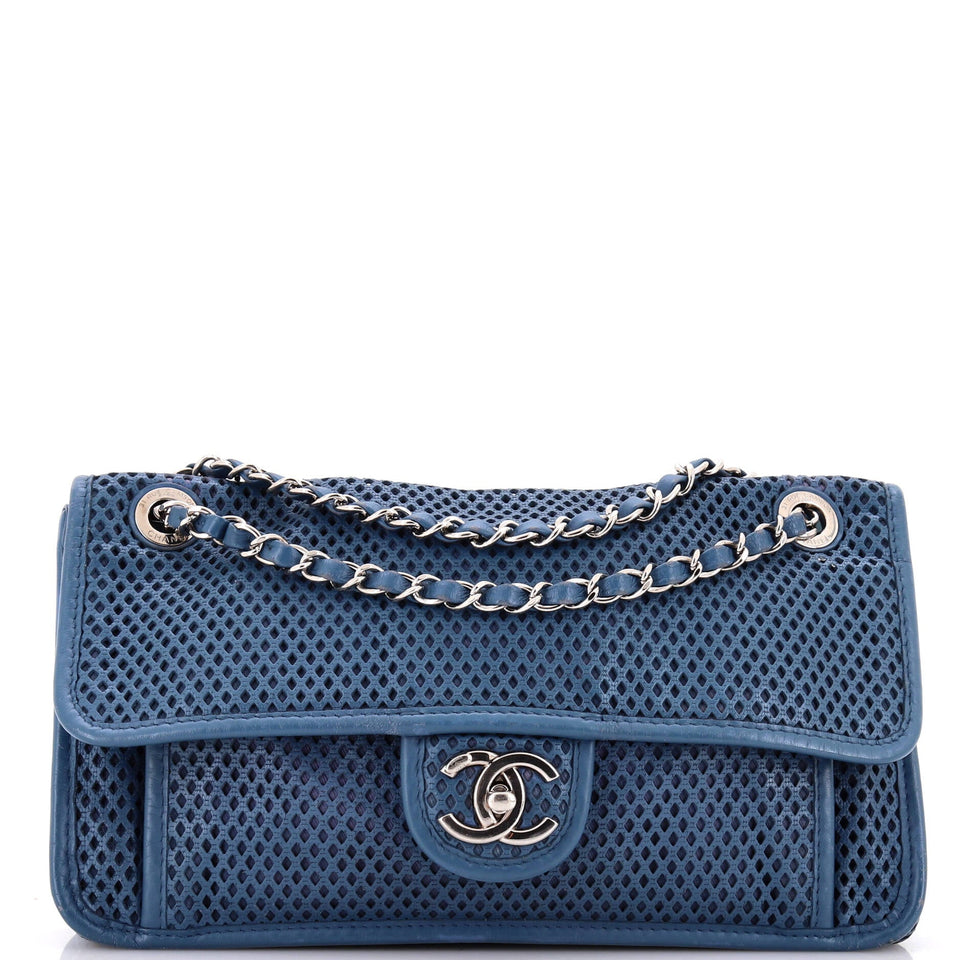 Up In The Air Flap Bag Perforated Leather Medium