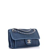 Up In The Air Flap Bag Perforated Leather Medium