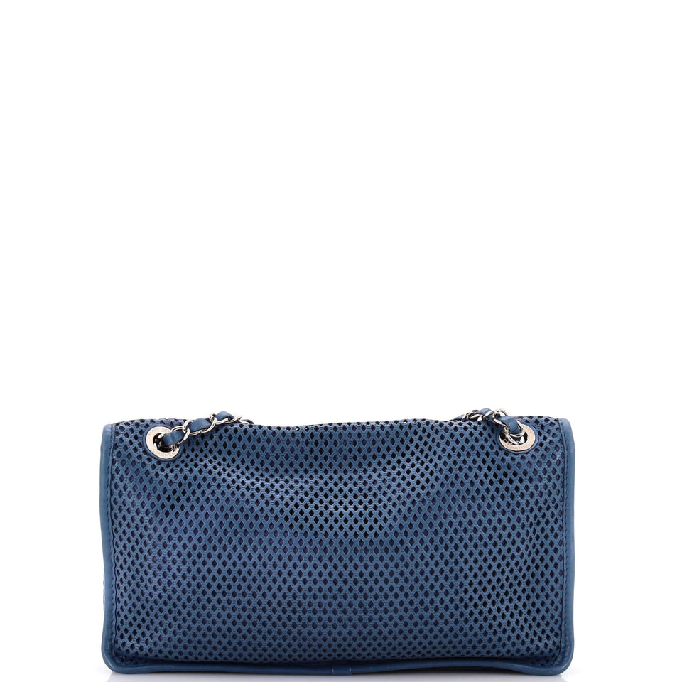 Up In The Air Flap Bag Perforated Leather Medium