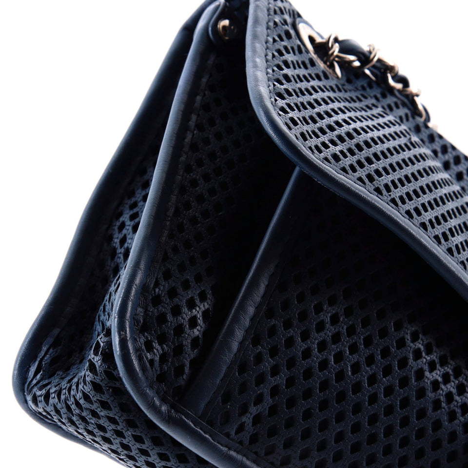 Up In The Air Flap Bag Perforated Leather Medium