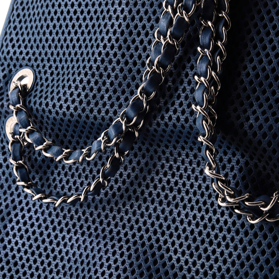 Up In The Air Flap Bag Perforated Leather Medium