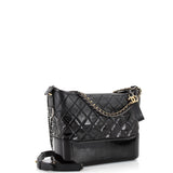 Gabrielle Hobo Quilted Goatskin and Patent Medium