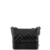 Gabrielle Hobo Quilted Goatskin and Patent Medium
