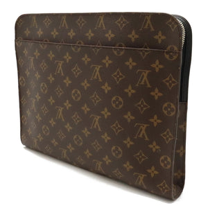 Louis Vuitton Macassar  Canvas Clutch Bag