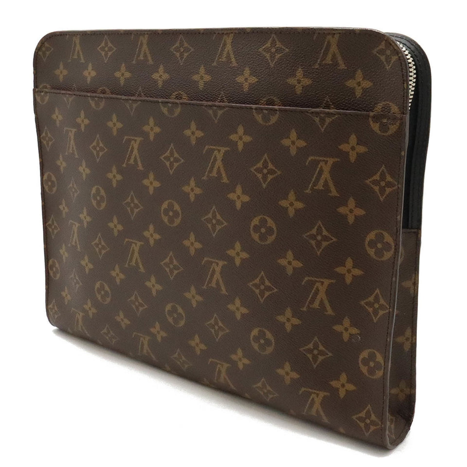 Louis Vuitton Macassar  Canvas Clutch Bag