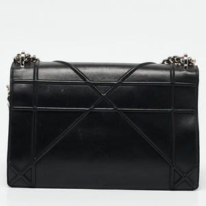 Dior Black Leather Large Diorama Flap Shoulder Bag