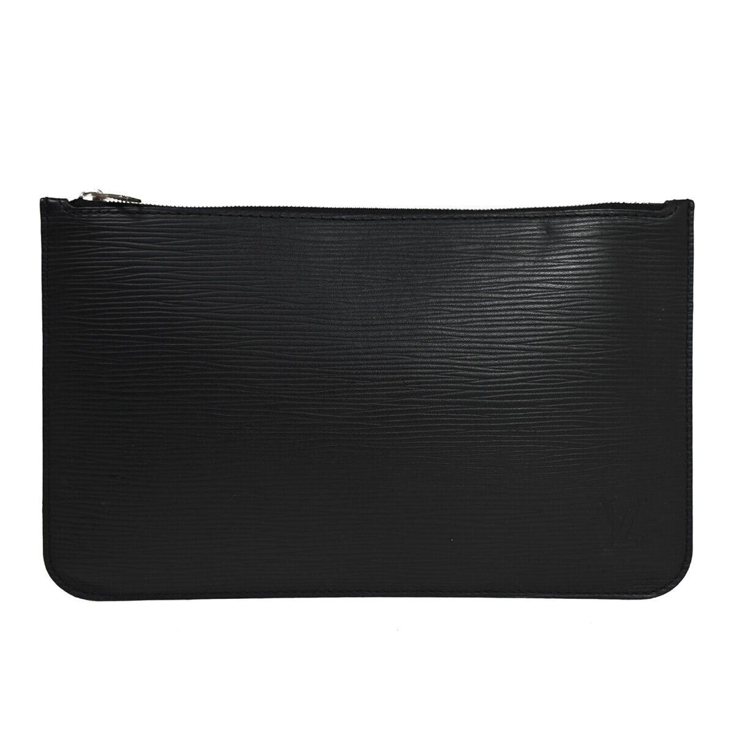 Louis Vuitton Neverfull Pouch  Leather Clutch Bag