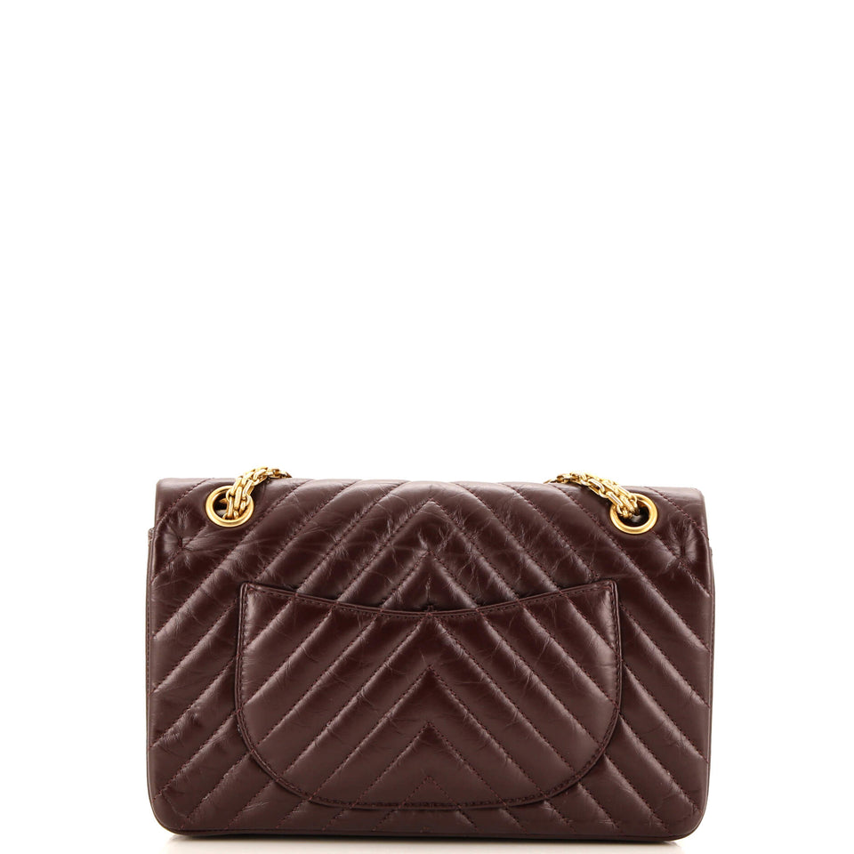 Reissue 2.55 Flap Bag Chevron Aged Calfskin 225