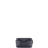 So Black Classic Flap Phone Holder with Chain Quilted Lambskin