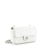 Classic Single Flap Bag Quilted Iridescent Crumpled Calfskin Mini