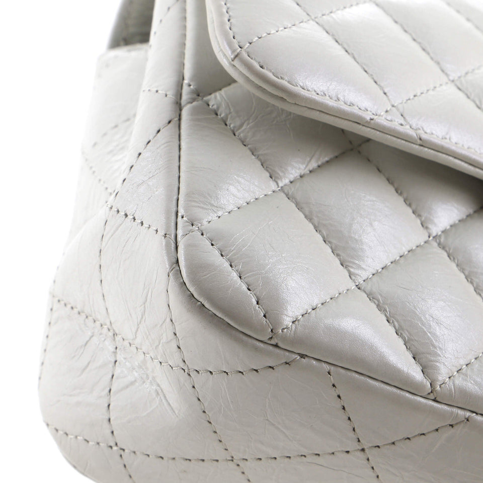 Classic Single Flap Bag Quilted Iridescent Crumpled Calfskin Mini
