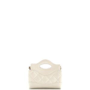 31 Shopping Bag Clutch with Chain Quilted Calfskin Nano