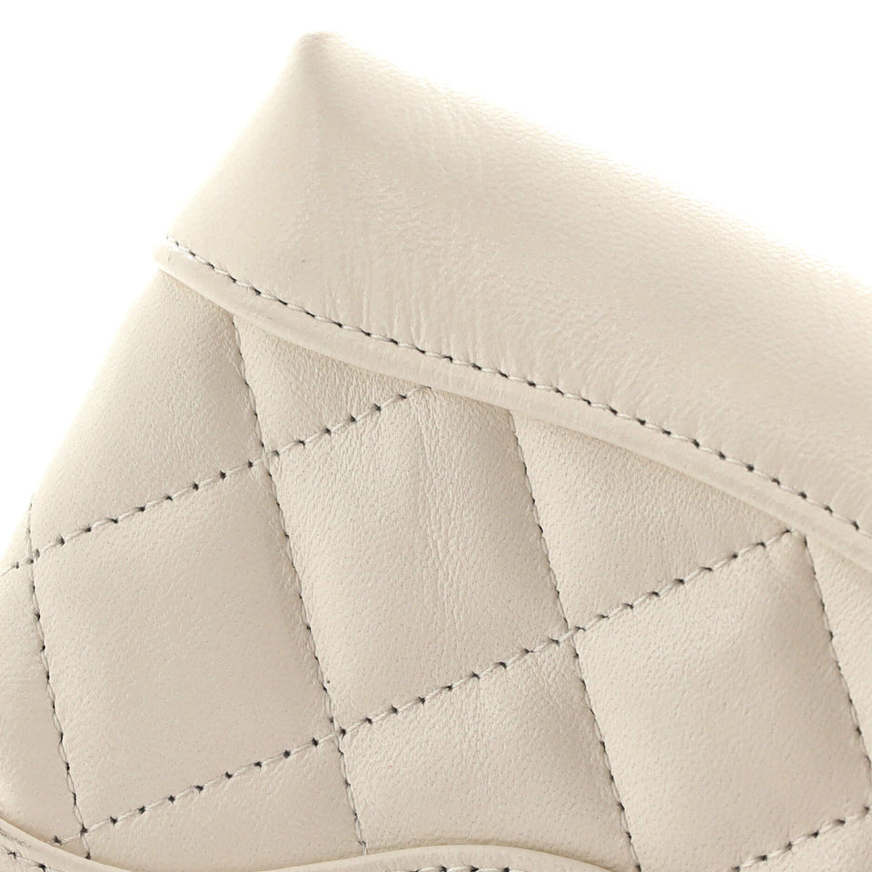 31 Shopping Bag Clutch with Chain Quilted Calfskin Nano