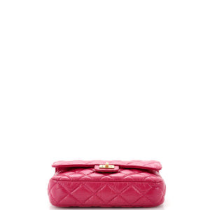 Reissue 2.55 Flap Phone Holder with Chain Quilted Aged Calfskin