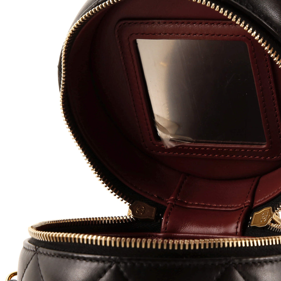 Side Note Vanity Case Quilted Lambskin Small