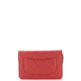 Wallet on Chain Quilted Iridescent Caviar