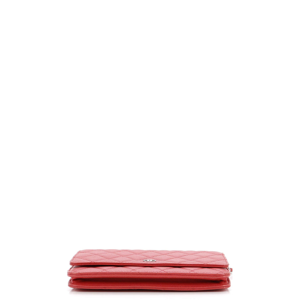 Wallet on Chain Quilted Iridescent Caviar