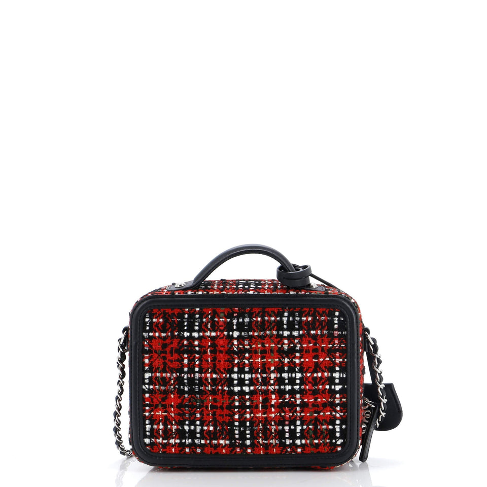 Filigree Vanity Case Quilted Tweed Small