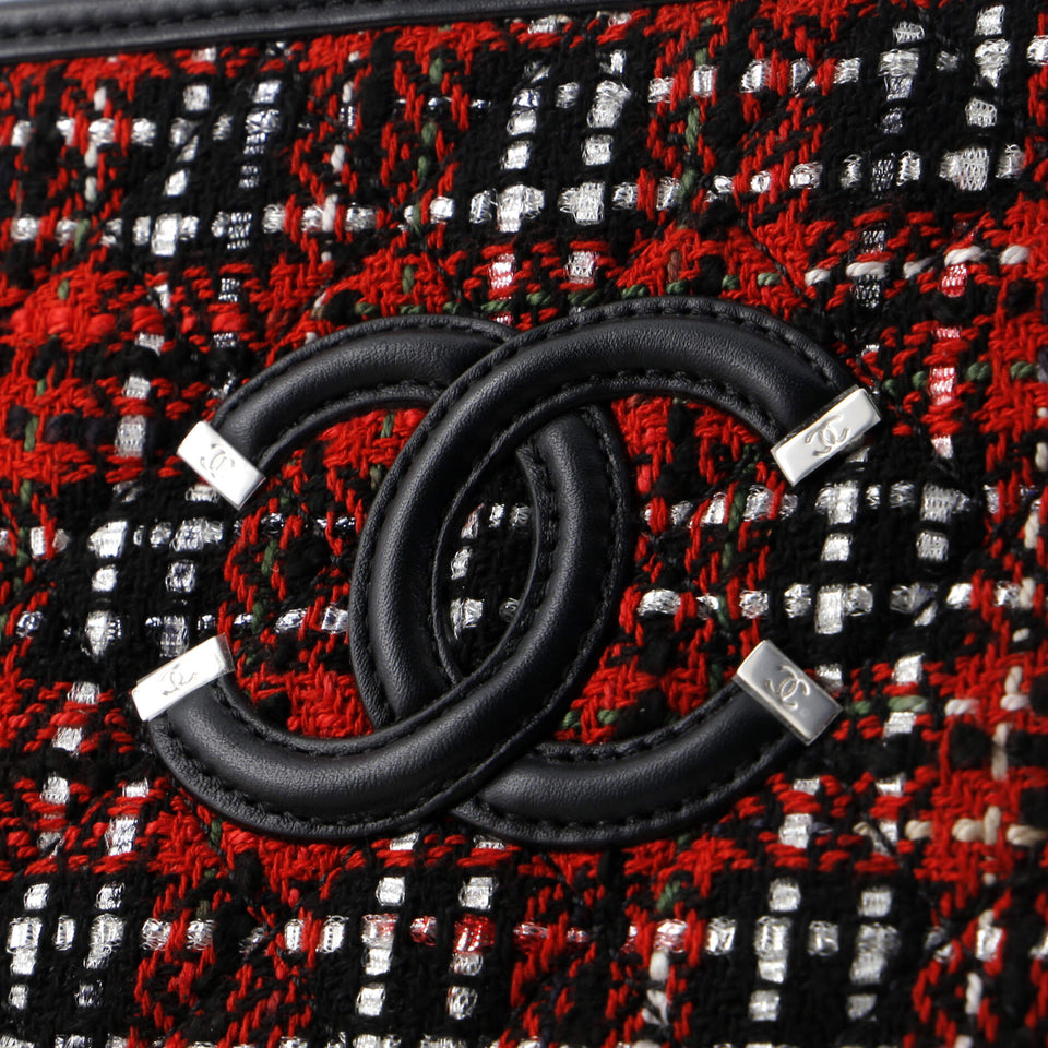 Filigree Vanity Case Quilted Tweed Small