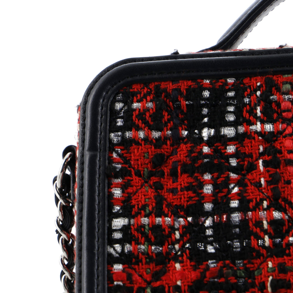 Filigree Vanity Case Quilted Tweed Small