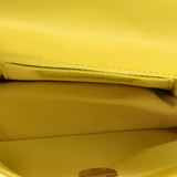 Chain Bar Top Handle Flap Bag Quilted Calfskin Mini