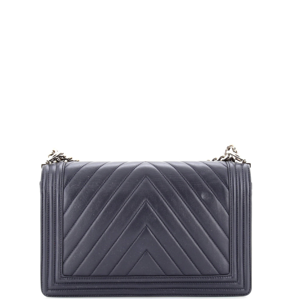 Boy Flap Bag Chevron Calfskin New Medium