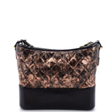 Gabrielle Hobo Quilted Metallic Crumpled Goatskin Medium
