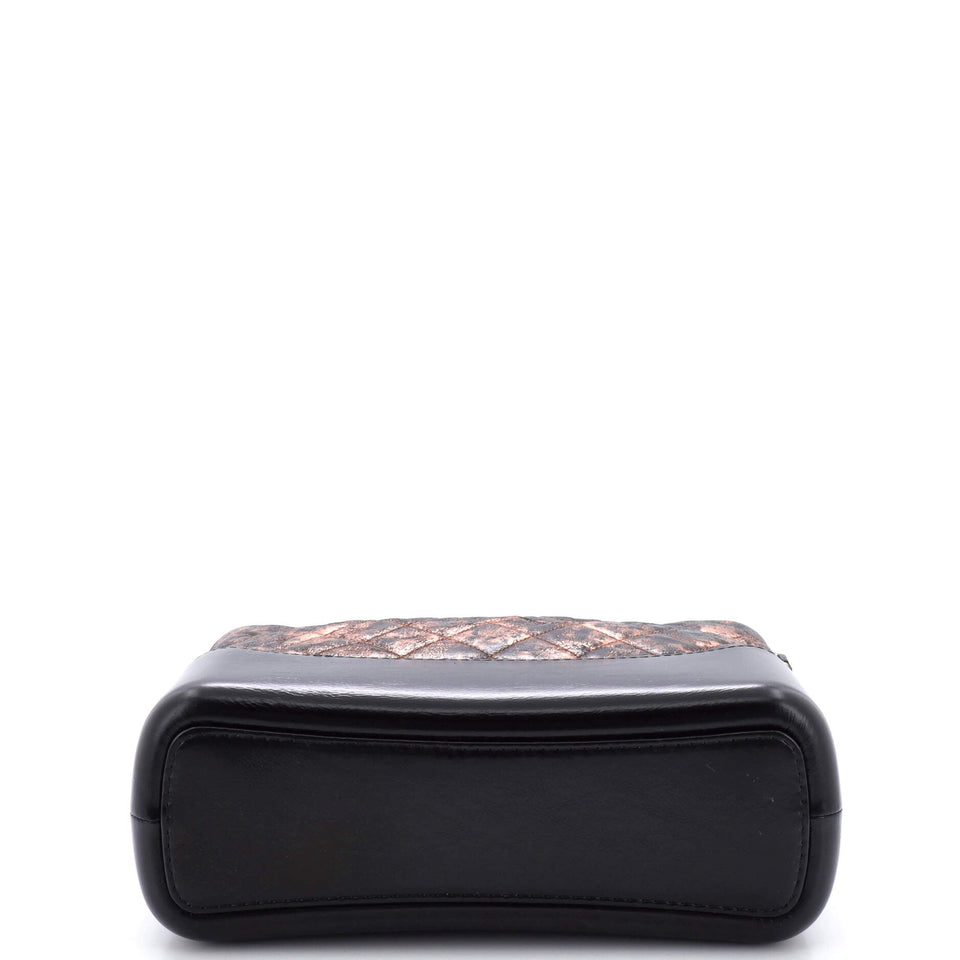Gabrielle Hobo Quilted Metallic Crumpled Goatskin Medium