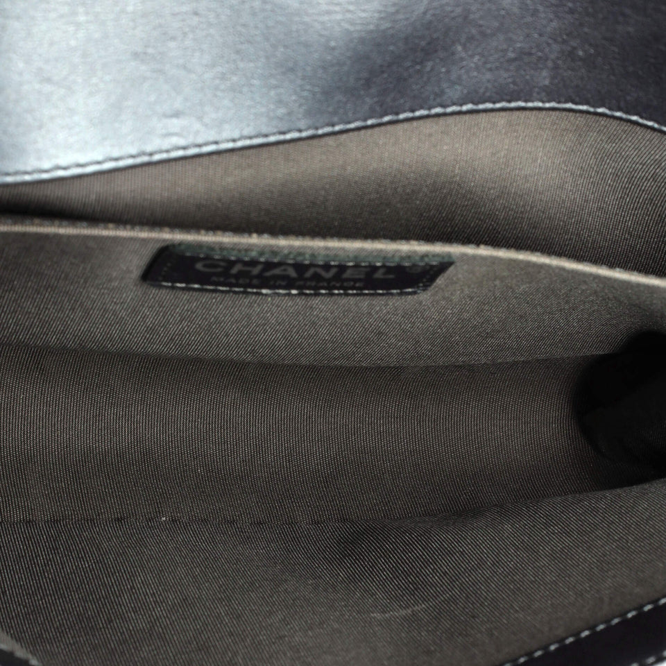 Boy Flap Bag Studded Leather Old Medium