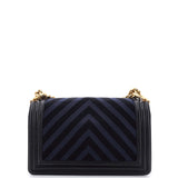 Boy Flap Bag Braided Chevron Cording and Calfskin Old Medium