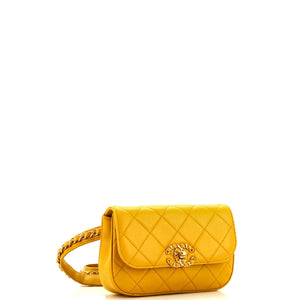 Chain Infinity Waist Bag Quilted Lambskin