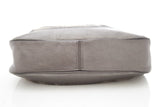 Burberry Silver Fairby Hobo Shimmer Nova Check Canvas Leather Trim Hobo