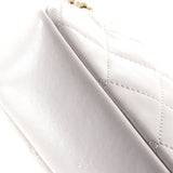 CC Top Handle Vanity Case Quilted Shiny Calfskin Small