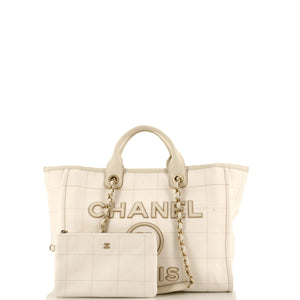 Deauville NM Tote Square Stitched Canvas Medium