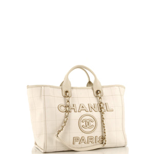 Deauville NM Tote Square Stitched Canvas Medium