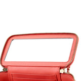 Charming Handle Vanity Case with Chain Quilted Lambskin Small
