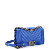 Boy Flap Bag Chevron Calfskin Old Medium