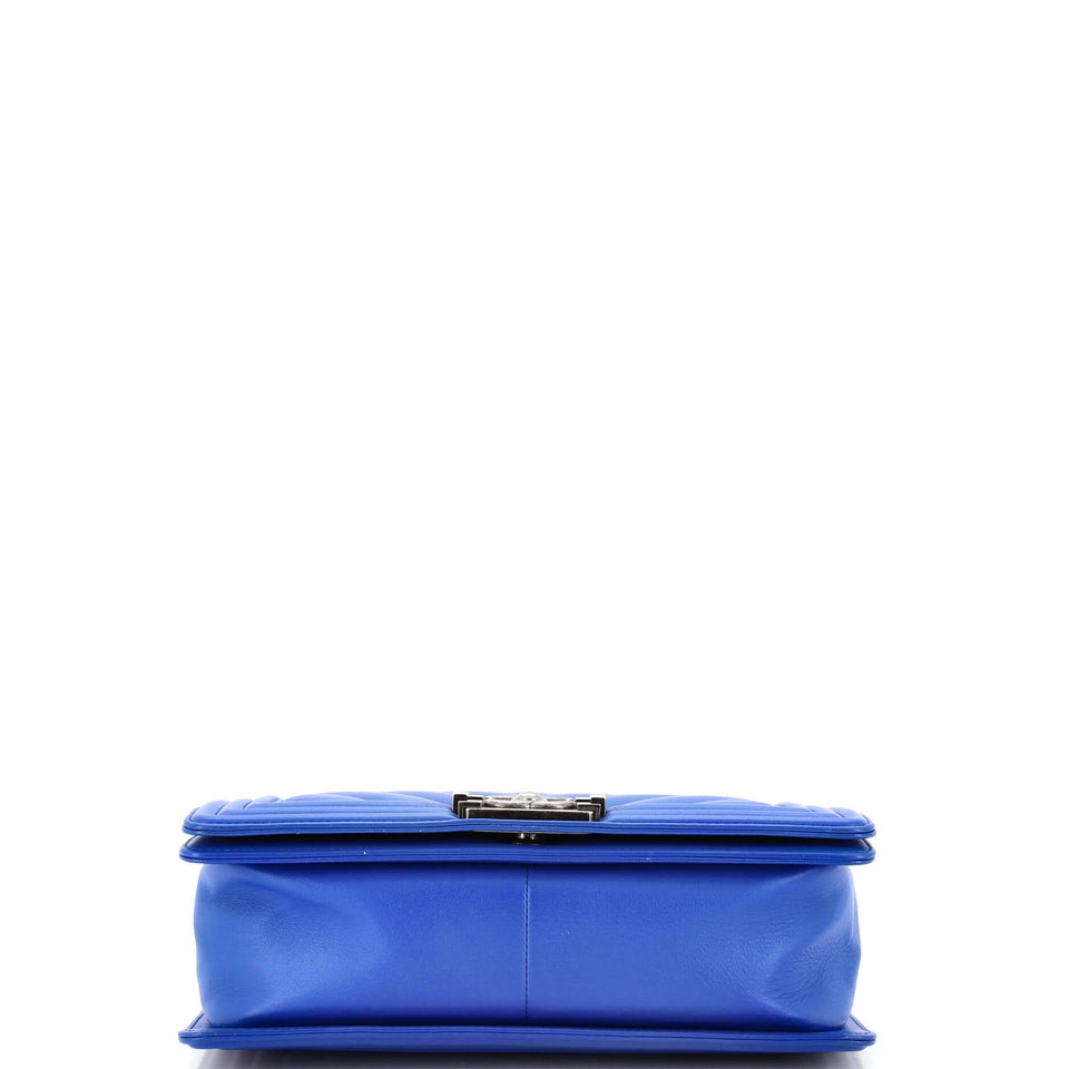 Boy Flap Bag Chevron Calfskin Old Medium