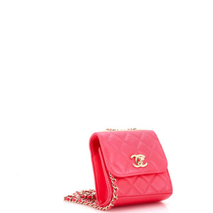 Trendy CC Clutch with Chain Quilted Lambskin Small