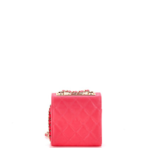Trendy CC Clutch with Chain Quilted Lambskin Small