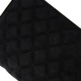 CC Chain Full Flap Bag Quilted Suede with Faux Pearls and Crystals