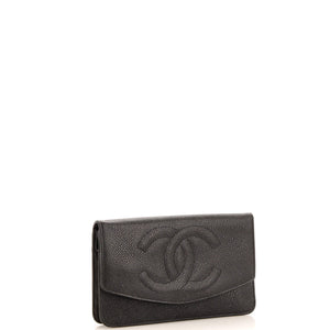 Timeless CC Wallet Caviar Long