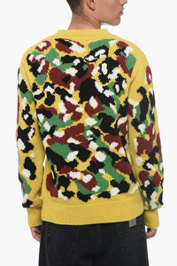 Dior PETER DOIG Camouflage Patterned Cashmere Pullover