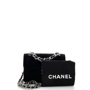 Double You CC Flap Bag Quilted Velvet Mini