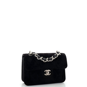 Double You CC Flap Bag Quilted Velvet Mini