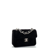 Double You CC Flap Bag Quilted Velvet Mini