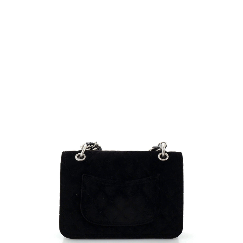 Double You CC Flap Bag Quilted Velvet Mini