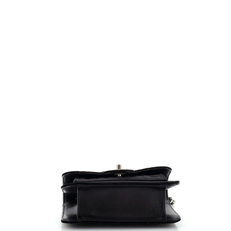 Double You CC Flap Bag Quilted Velvet Mini