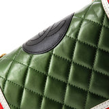 Crest Boy Flap Bag Quilted Lambskin Old Medium