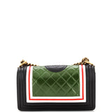 Crest Boy Flap Bag Quilted Lambskin Old Medium
